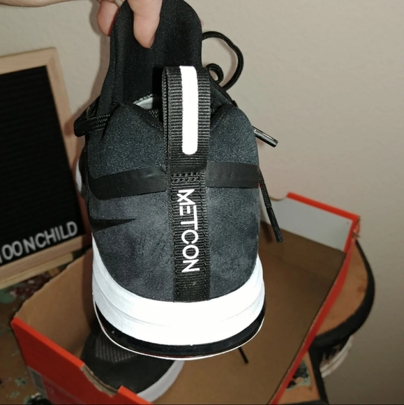 NEW Nike | Black White Metcon 3 Sneakers Athletic Training Shoes 12 Women's - Picture 6 of 11